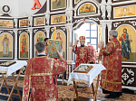 Епископ Россошанский и Острогожский Дионисий совершил Божественную литургию в Георгиевском храме с. Манино Калачеевского района
