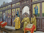 В Неделю 19-ю по Пятидесятнице епископ Дионисий совершил Божественную литургию в Воскресенском соборе Белогорского мужского монастыря