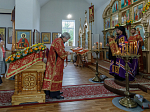 В день памяти сщмч. Евгения Попова епископ Дионисий совершил Божественную литургию в Преображенском храме села Заболотовка в месте служения святого