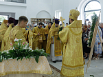 Правящий Архиерей совершил первую Божественную литургию в новопостроенном храме во имя первоверховного апостола Павла города Павловска