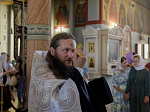 Накануне праздника Преображения Господня секретарь Россошанской епархии совершил всенощное бдение в Ильинском кафедральном соборе города Россоши