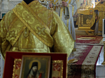 В Неделю 11-ю по Пятидесятнице епископ Дионисий возглавил воскресное богослужение в Свято-Ильинском кафедральном соборе города Россошь