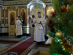 В Крещенский сочельник епископ Россошанский и Острогожский Дионисий совершил Литургию в храме Святой Живоначальной Троицы районного поселка Кантемировка