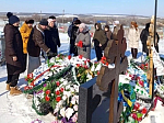 В селе Сухой Донец Богучарского района священник принял участие в памятном митинге
