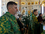 В канун праздника Входа Господня в Иерусалим Архипастырь совершил всенощное бдение в Свято-Ильинском кафедральном соборе города Россоши