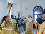 В Неделю 19-ю по Пятидесятнице епископ Дионисий совершил Божественную литургию в Воскресенском соборе Белогорского мужского монастыря