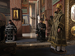 В Великую Среду Преосвященнейший епископ Дионисий совершил Литургию Преждеосвященных Даров в Ильинском соборе