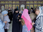В Неделю 6-ю по Пасхе, о слепом, епископ Дионисий совершил Божественную литургию в Воскресенском соборе Белогорского мужского монастыря