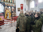 В с. Гороховка накануне присяги кадеты казачьего кадетского корпуса Матвея Платова помолились на Божественной литургии в храме Иоанна Богослова