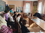 В г. Богучар в воскресной школе имени святителя Серафима (Соболева), архиепископа Богучарского, состоялся урок, посвященный Дню православной книги