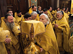 Епископ Россошанский и Острогожский Дионисий с сонмом архиереев Московского Патриархата сослужил Святейшему Патриарху Московскому и всея Руси Кириллу