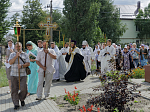В день престольного праздника Архипастырь совершил Божественную литургию в храме Всемилостивого Спаса города Россошь