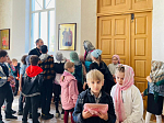 Михайло-Архангельский храм посетили воспитанники Воронцовской школы