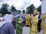 Правящий Архиерей совершил первую Божественную литургию в новопостроенном храме во имя первоверховного апостола Павла города Павловска