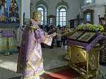 В субботу первой седмицы Великого поста епископ Россошанский и Острогожский Дионисий возглавил богослужение в храме святого мученика Иоанна Воина города Богучара
