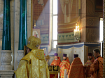 Глава Россошанской епархии возглавил служение Божественной литургии в Свято-Ильинском кафедральном соборе города Россоши