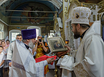В праздник Преображения Господня Правящий Архиерей совершил Божественную литургию в храме Преображения Господня города Острогожска