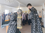 В пятницу 3-й седмицы Великого поста епископ Дионисий совершил Литургию Преждеосвященных Даров в Троицком храме с. Елизаветовка