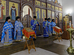 В праздник Сретения Господня Преосвященнейший епископ Дионисий совершил Литургию в Воскресенском соборе Белогорского мужского монастыря
