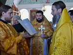 Преосвященнейший Гавриил, епископ Соликамский и Чусовской, совершил Божественную литургию в храме Покрова Пресвятой Богородицы города Павловска