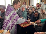 Праздничное богослужение в Преображенском храме села Заболотовка
