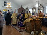 Правящий Архиерей совершил Литургию в Георгиевском храме села Терновое Острогожского района