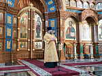 В праздник Собора новомучеников и исповедников Церкви Русской Глава Воронежской митрополии возглавил служение Божественной литургии в Благовещенском кафедральном соборе