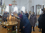 В среду второй седмицы Великого поста епископ Дионисий совершил Литургию Преждеосвященных Даров и диаконскую хиротонию в Казанском храме поселка Каменка
