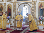 Преосвященнейший епископ Россошанский и Острогожский Дионисий возглавил Божественную литургию в Петропавловском храме села Репьёвка