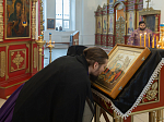 В Неделю вторую Великого поста Преосвященнейший епископ Дионисий совершил Литургию в Покровском храме с. Шапошниковка