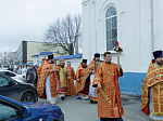 В понедельник Светлой седмицы епископ Дионисий совершил Литургию в храме Покрова Пресвятой Богородицы города Павловска