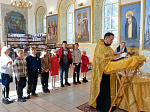 В Богучаре в храме святого мученика Иоанна Воина прошел молебен на начало учебного года для воспитанников Воскресной школы