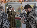 В пятницу 3-й седмицы Великого поста епископ Дионисий совершил Литургию Преждеосвященных Даров в Троицком храме с. Елизаветовка