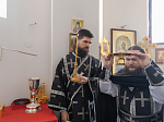 В Великий понедельник епископ Дионисий совершил литургию Преждеосвященных Даров в храме преподобного Сергия, игумена Радонежского, п.г.т. Подгоренский