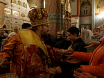 В праздник Светлого Христова Воскресения глава Россошанской епархии возглавил торжественное богослужение в Свято-Ильинском кафедральном соборе г. Россоши