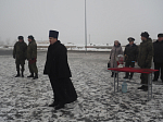 Благочинный благословил солдат на начало зимнего периода обучения