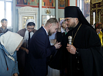 В Неделю 21-ю по Пятидесятнице епископ Дионисий возглавил воскресное богослужение в Свято-Ильинском кафедральном соборе города Россошь