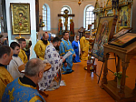 В Казанском храме поселка Каменка встретили чудотворную икону Божией Матери «Оршанская»
