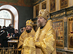 Преосвященнейший Дионисий, епископ Россошанский и Острогожский, сослужил Главе митрополии за богослужением в Успенском семинарском храме г. Воронежа.