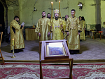 В праздник Крещения Руси Правящий Архиерей совершил Литургию в храме Покрова Пресвятой Богородицы села Ливенка Павловского благочиния