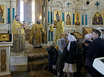 В Неделю 21-ю по Пятидесятнице епископ Дионисий возглавил воскресное богослужение в Свято-Ильинском кафедральном соборе города Россошь