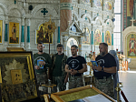 В Россоши встретили казачий крестный ход с чтимым образом Божией Матери «Избавительница от бед» (Ташлинская)