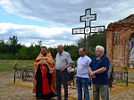 На месте руинированного храма свт. Николая Чудотворца с. Дьяченково Богучарского района освящен поклонный крест
