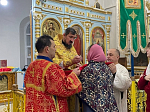 В Успенском храме села Трехстенки совершили Божественную литургию и молебен на Новолетие