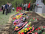 В Каменке прошло перезахоронение останков безымянных строителей железнодорожной ветки Евдаково-Острогожск