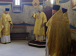 В Неделю 21-ю по Пятидесятнице епископ Дионисий возглавил воскресное богослужение в Свято-Ильинском кафедральном соборе города Россошь