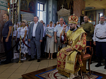 Преосвященнейший Дионисий, епископ Россошанский и Острогожский, возглавил торжества в честь 20-летия Свято-Ильинского кафедрального собора г. Россошь