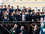 В канун праздника обретения мощей прп. Сергия Радонежского епископ Дионисий сослужил Патриарху Кириллу за всенощным бдением в Троице-Сергиевой лавре