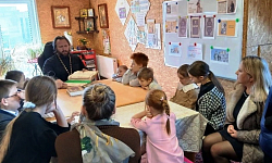 Воспитанники воскресной группы при храме Архистратига Божия Михаила села Воробьевка познакомились с историей книгопечатания на Руси