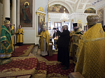 Епископ Россошанский и Острогожский Дионисий сослужил наместнику Данилова ставропигиального мужского монастыря, епископу Солнечногорскому Алексию за Божественной литургией в день 75-летия